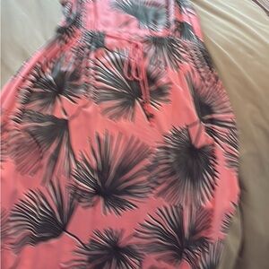 Target Pink and Black Maxi Dress